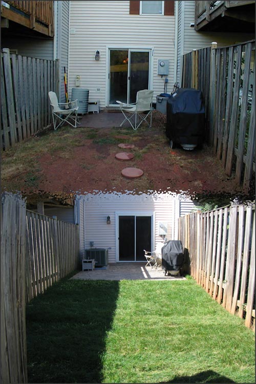 Yard Before After
